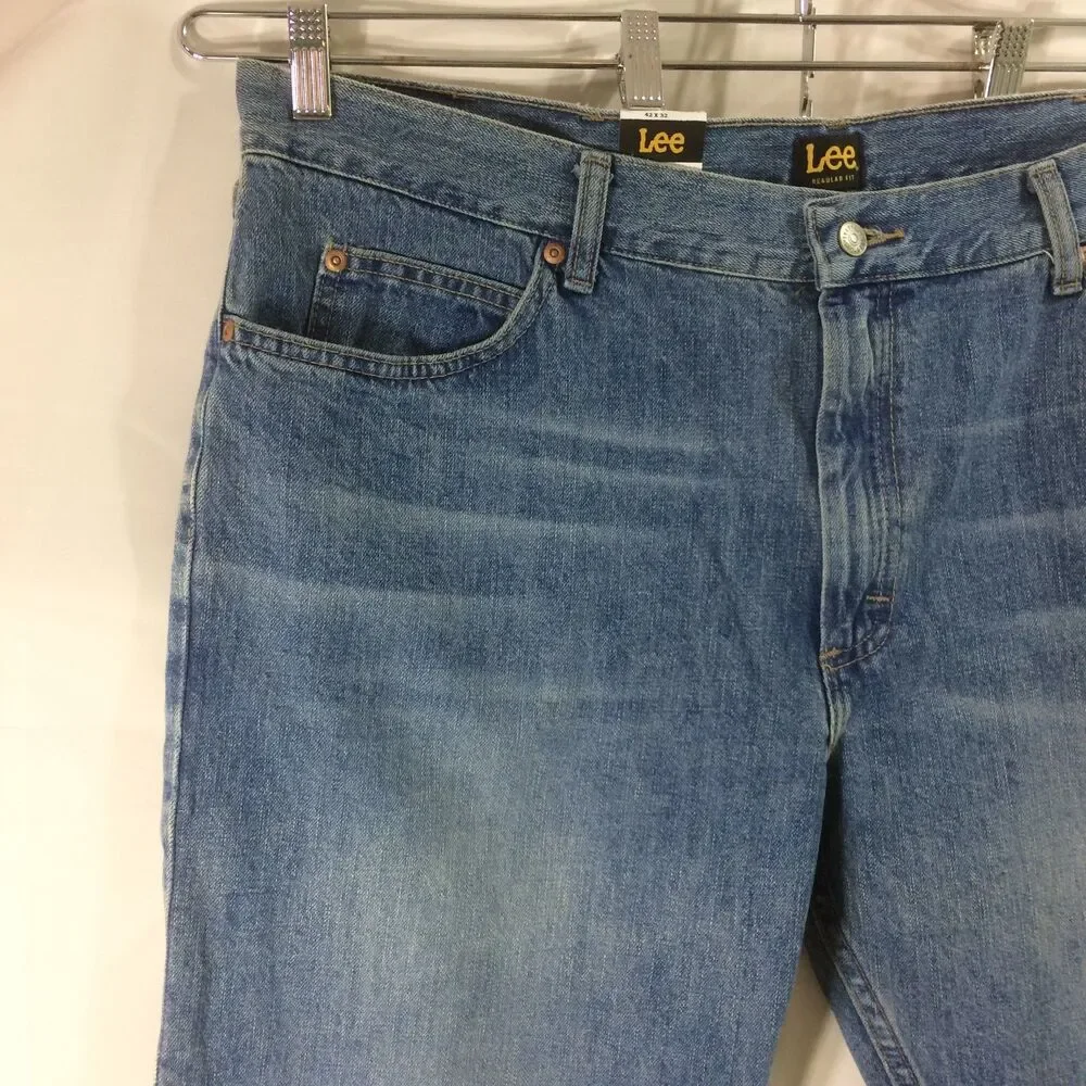NEW Lee Wylie Jeans 42x32 Regular Fit Straight Leg Mens NWT 100% Cotton